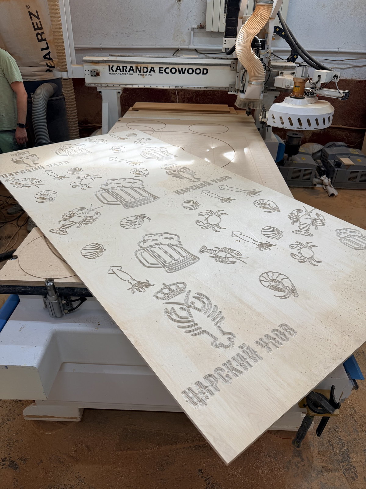 Гравировка на фанере, станок KARANDA ECOWOOD, Саратов. ЧПУ резка