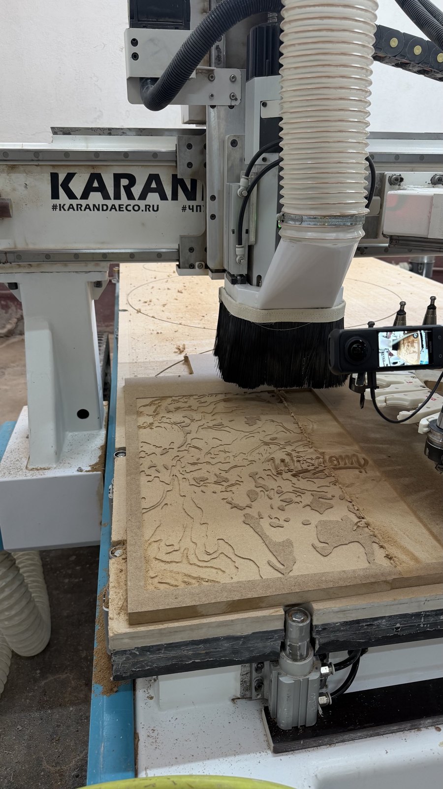 3D-фрезеровка рельефа на станке KARANDA ECOWOOD. ЧПУ резка. Саратов