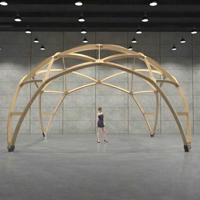 3D-модель каркаса купола гео KARANDA из фанеры. купол из фанеры, Саратов