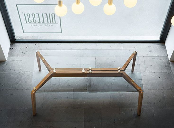 Стол KARANDA: каркас из фанеры и стеклянная столешница. мебель из фанеры, Саратов